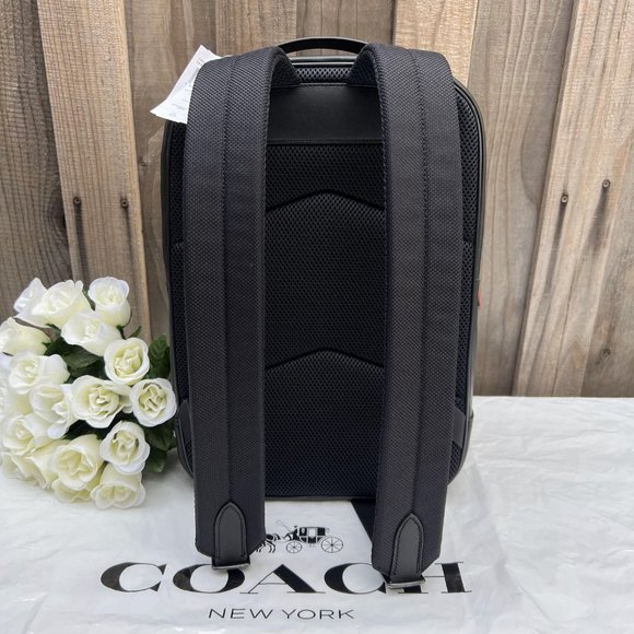 Coach Westway Backpack In Signature Canvas With Coach Radial Rainbow C6856 - Picture 3 of 10